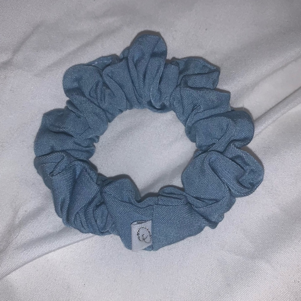 DEW by Kaitlyn Bristowe mini size light blue scrunchie